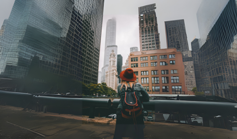 a girl in the image